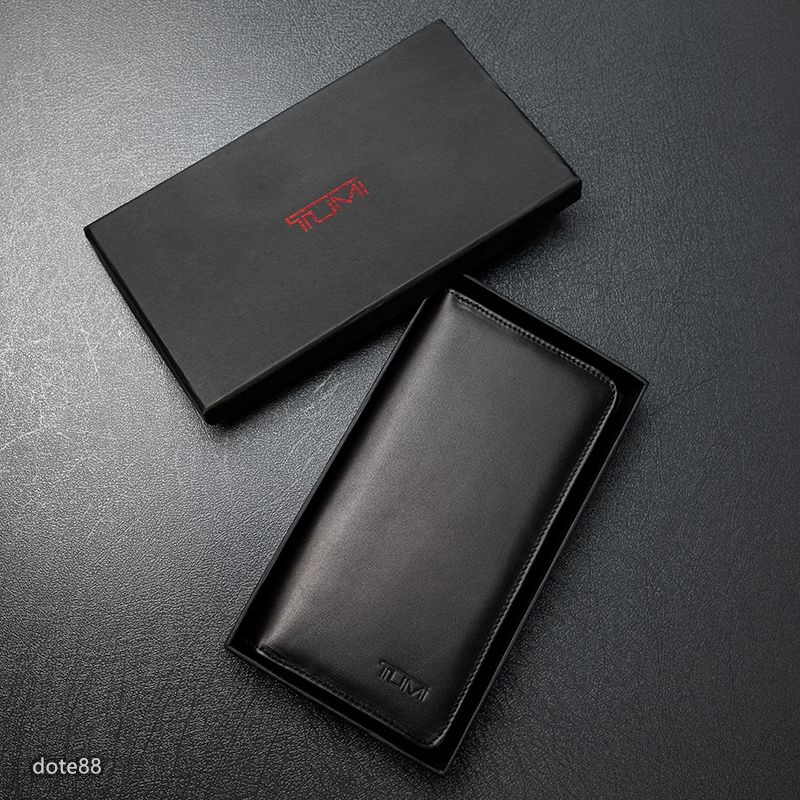 【TUMI】途米男士商務長款手拿包錢包手機包真皮材質拉鍊口袋多功能大容量簡便實用生日情人節父親節禮物輕便出門必備簡約-細節圖5