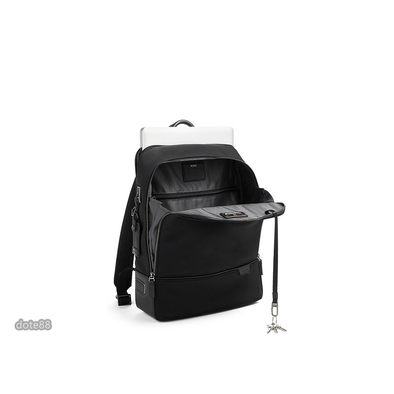 【TUMI】途米男士時尚雙肩背包手提包登山包書包筆電包旅行包商務包彈道尼龍材質多口袋鑰匙鎖帶簡約大氣隔層多耐磨耐用-細節圖4