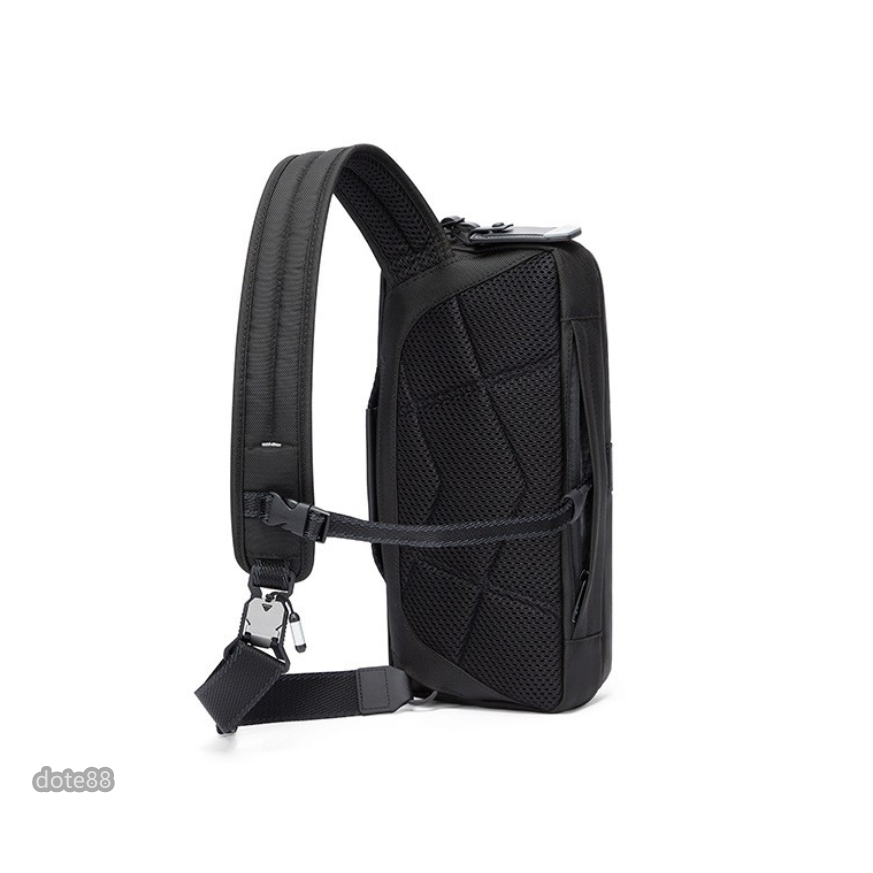 【TUMI】途米男士單肩包胸包腰包手機包錢包斜挎包尼龍材質拉鍊口袋鑰匙帶多功能可調節肩帶大容量簡便實用生日禮物出門必備-細節圖4