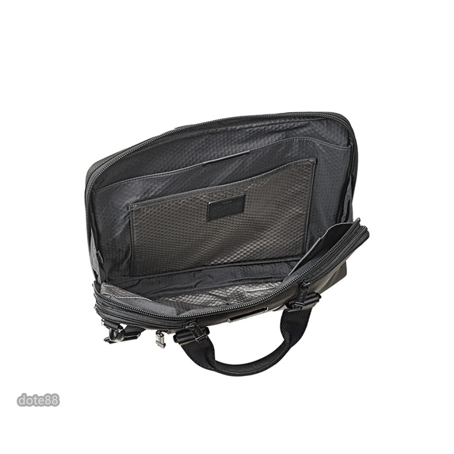 TUMI途米手提包公事包旅行包背部拉桿套彈道尼龍耐磨防水多隔層多功能可調節拆卸肩帶容量大電腦隔層送領導送老公禮物簡約-細節圖3