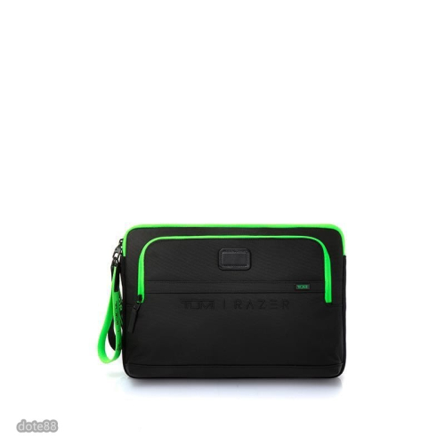 TUMI途米墨綠色男士手機包錢包手拿包工具包尼龍材質拉鍊口袋多功能多隔層大容量簡便實用生日禮物輕便出門必備簡約時尚從容