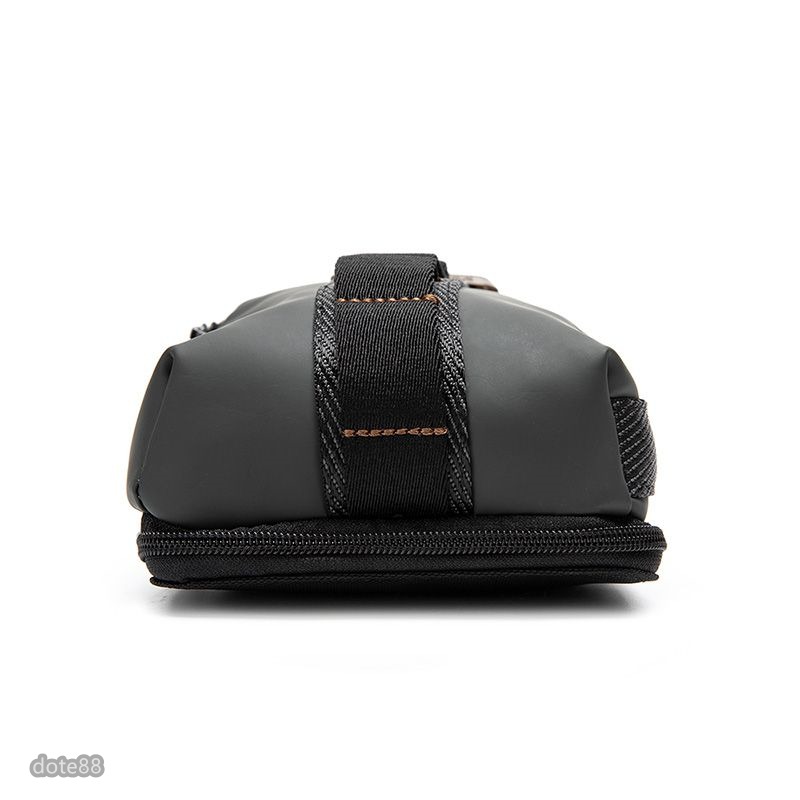 TUMI途米男士黑色單肩包胸包腰包手機包斜挎包尼龍材質拉鍊口袋鑰匙包多功能可調節肩帶送男友生日禮物大容量簡便出門必備-細節圖6