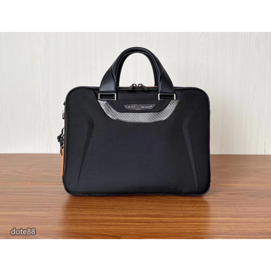 TUMI途米邁凱倫聯名款手提包公事包旅行包尼龍材質耐磨防水多隔層多功能可調節拆卸長肩帶容量大電腦隔層送領導送老公禮物-細節圖2