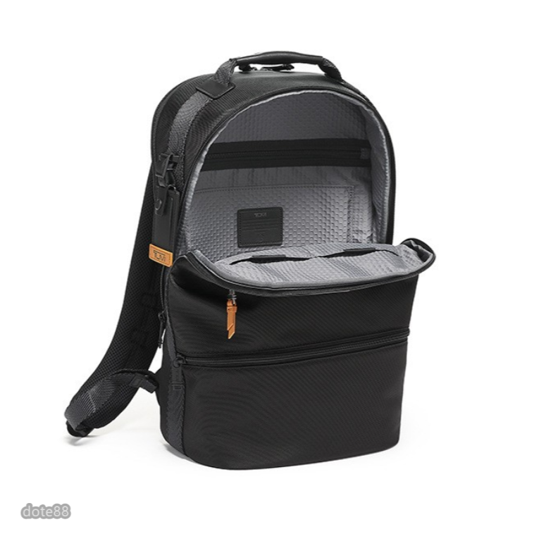 TUMI途米男士時尚雙肩背包手提包登山包書包筆電包旅行包商務包彈道尼龍材質防水多口袋簡約隔層多耐磨耐用生日節日禮物-細節圖3