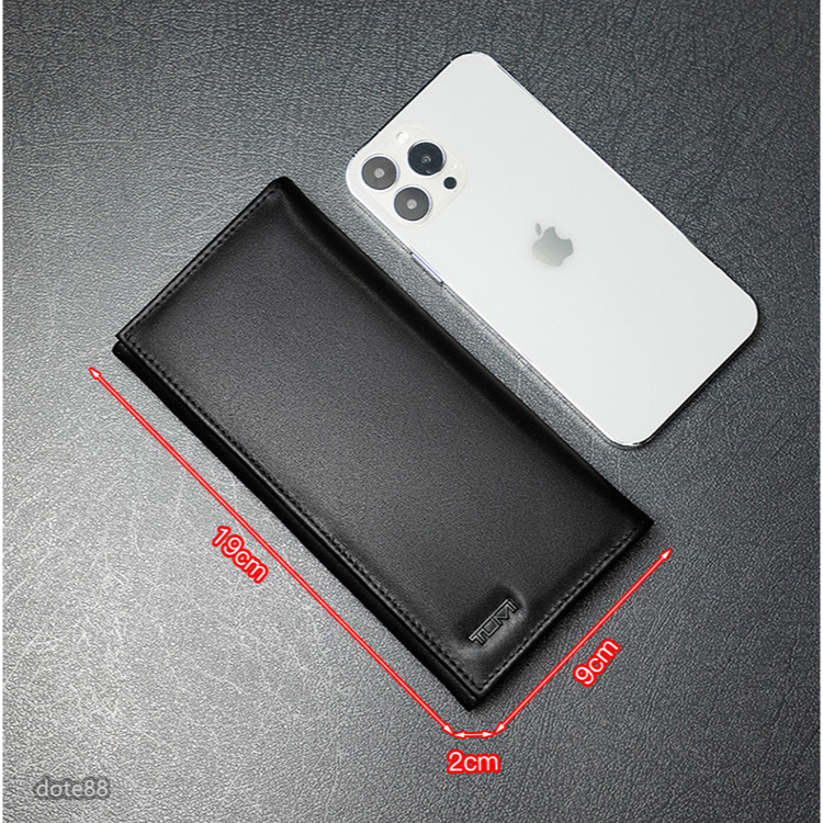 TUMI途米男士商務長款翻蓋式手拿包錢包卡包真皮材質多功能簡便實用生日情人節父親節禮物輕便出門必備簡約時尚從容百搭-細節圖9