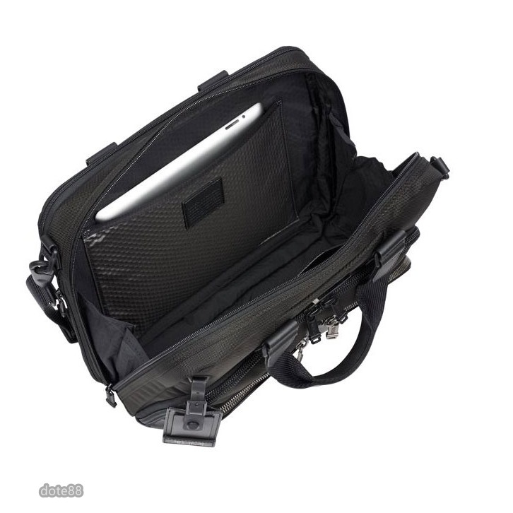 TUMI途米手提包公事包旅行包筆電包彈道尼龍耐磨防水多隔層多功能可調節拆卸長肩帶容量大電腦隔層送領導送老公禮物簡約大氣-細節圖2