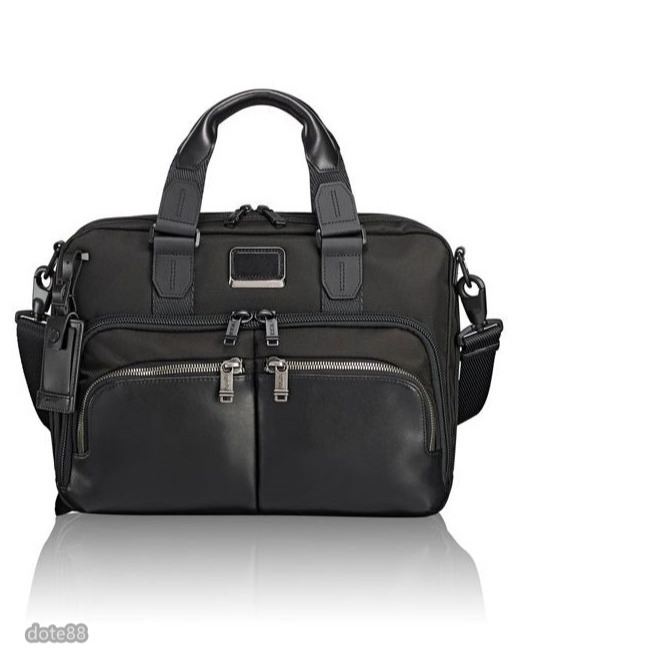 TUMI途米手提包公事包旅行包筆電包彈道尼龍耐磨防水多隔層多功能可調節拆卸長肩帶容量大電腦隔層送領導送老公禮物簡約大氣-細節圖3