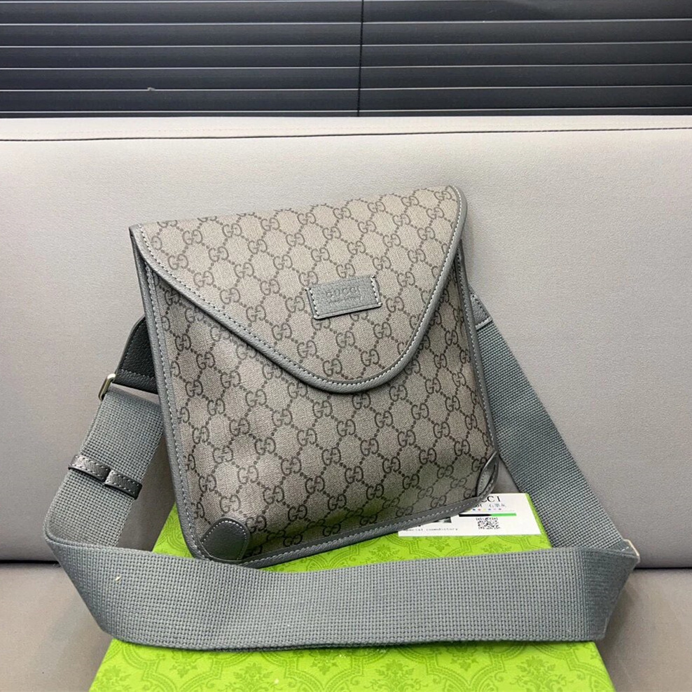 GUCCI古馳包包 Neo vintage郵差包 翻蓋包 經典老花斜背包 側背包 男女通用款背包 小方包 休閒包 男生包-規格圖9