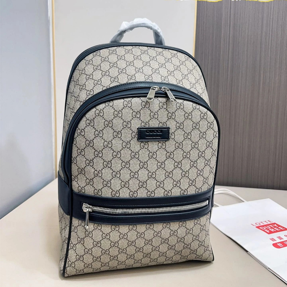 GUCCI雙肩包 古馳背包 男生包包 大容量多隔層電腦包 筆電背包 商務出差旅行包 學生書包 手提袋 女生背包-規格圖10