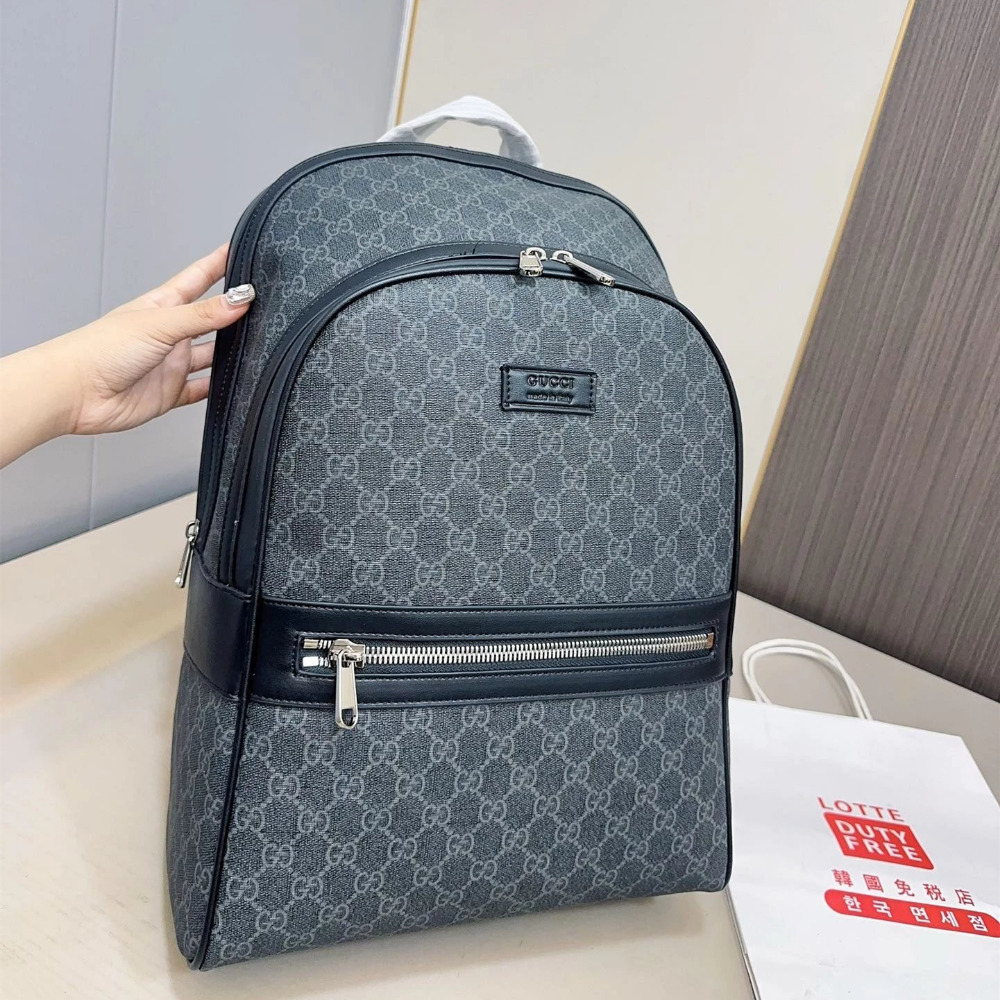 GUCCI雙肩包 古馳背包 男生包包 大容量多隔層電腦包 筆電背包 商務出差旅行包 學生書包 手提袋 女生背包-規格圖10