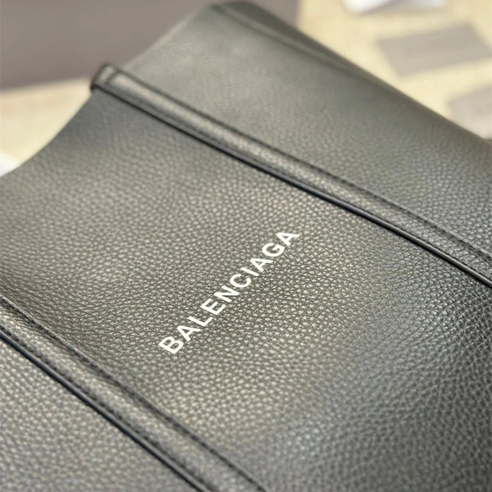 BALENCIAGA巴黎世家包包 女生托特包 EVERYDAY TOTE托特包 大容量購物袋 大號大方包 手提袋 黑色真-細節圖3