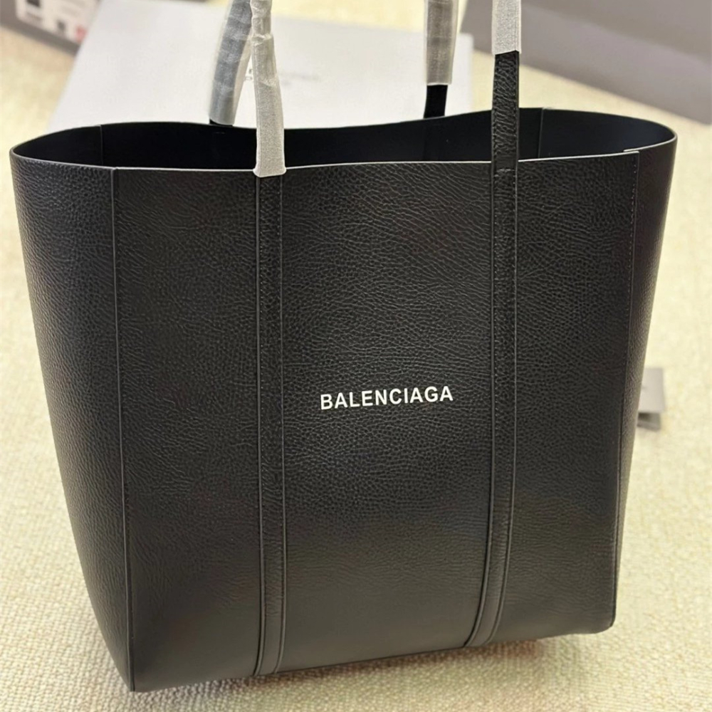 BALENCIAGA巴黎世家包包 女生托特包 EVERYDAY TOTE托特包 大容量購物袋 大號大方包 手提袋 黑色真-細節圖4