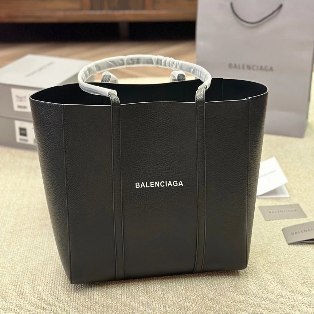 BALENCIAGA巴黎世家包包 女生托特包 EVERYDAY TOTE托特包 大容量購物袋 大號大方包 手提袋 黑色真-規格圖6