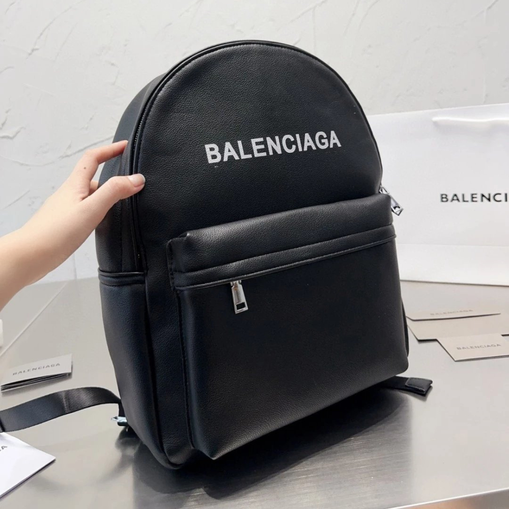 Balenciaga巴黎世家雙肩包 EVERYDAY背包 男女通用雙肩後背包 黑色真皮包包 牛皮背包 學生書包 商務通勤-細節圖2