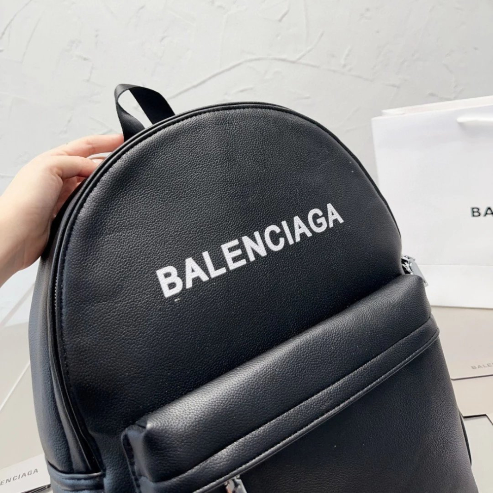 Balenciaga巴黎世家雙肩包 EVERYDAY背包 男女通用雙肩後背包 黑色真皮包包 牛皮背包 學生書包 商務通勤-細節圖3