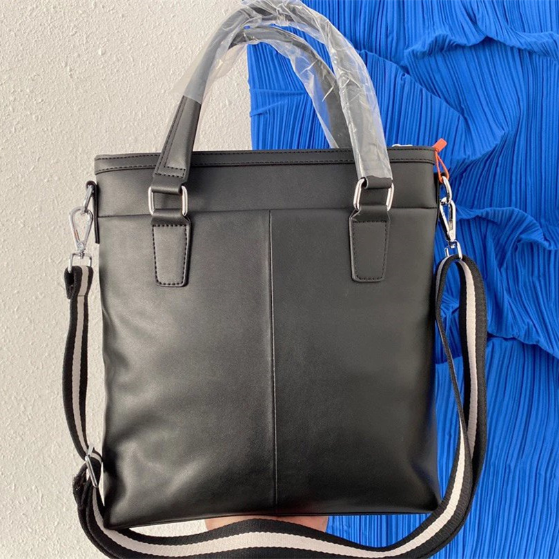 Bally巴利包包 男生背包 單肩包 側背包 斜背包 大容量背包男 商務出差公事包 旅行包 黑色牛皮背包 真皮包包男 電-細節圖2