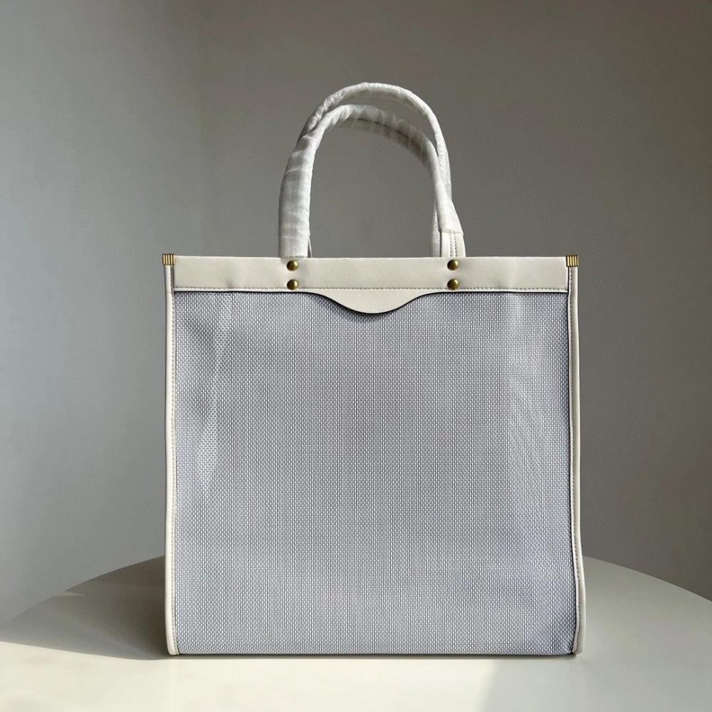 Anya安雅包包 網格編織笑臉包 女生包包 大容量購物袋 托特包 手提袋 皮質包包 真皮女包 沙灘包 時尚通勤包 休閒包-細節圖4