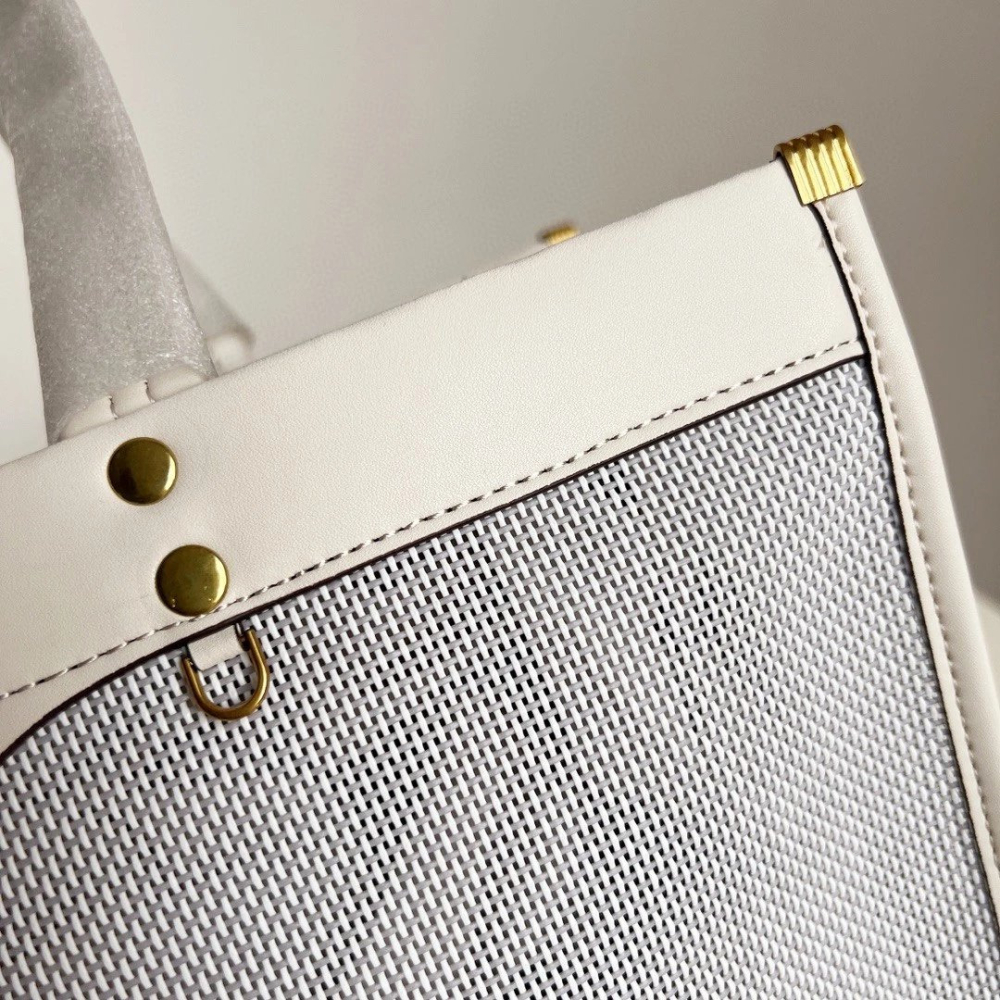 Anya安雅包包 網格編織笑臉包 女生包包 大容量購物袋 托特包 手提袋 皮質包包 真皮女包 沙灘包 時尚通勤包 休閒包-細節圖7