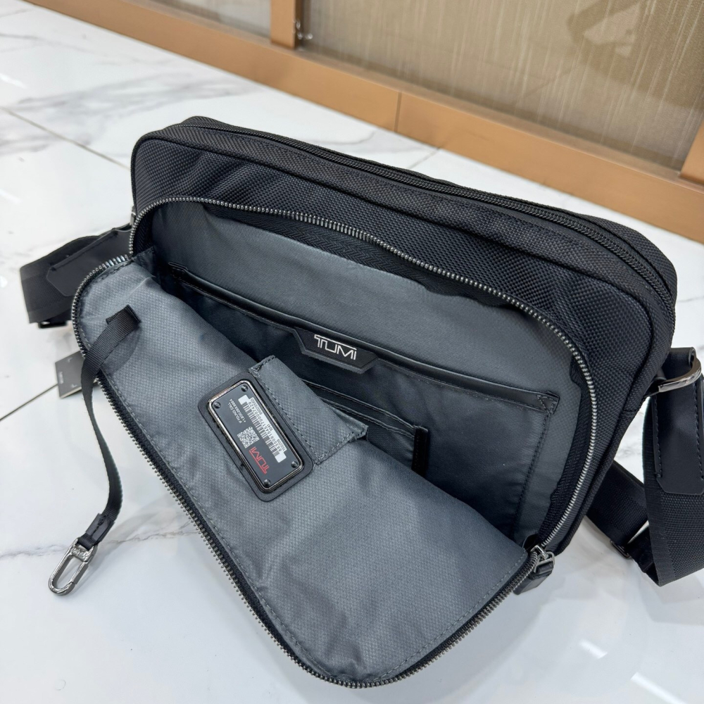 TUMI途明包包 HARRISON系列6602056D商務休閒包 男士單肩包 側背包 多隔層郵差包 小方包 小背包男 旅-細節圖7