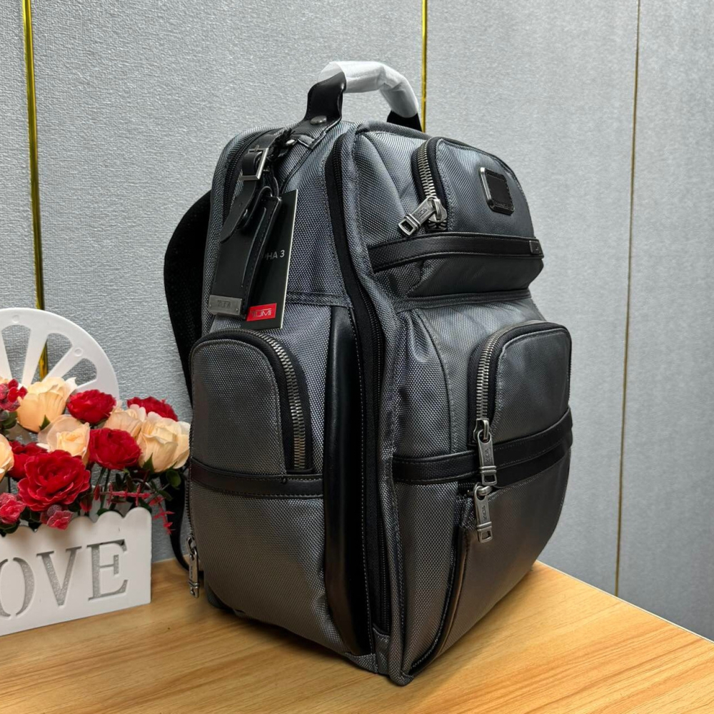 TUMI途米雙肩包 商務通勤男包 途米Alpha X系列2603578男士雙肩後背包 大容量多功能電腦包 防潑尼龍筆電背-細節圖2