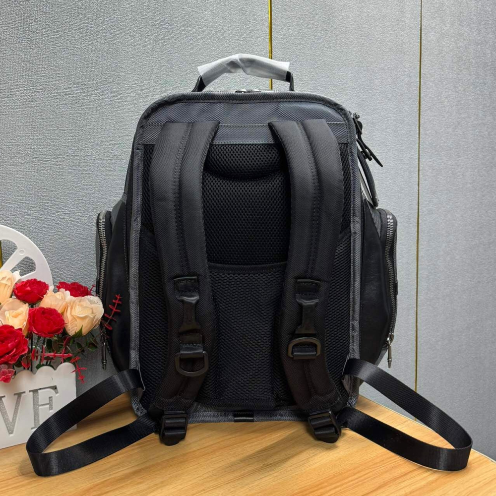 TUMI途米雙肩包 商務通勤男包 途米Alpha X系列2603578男士雙肩後背包 大容量多功能電腦包 防潑尼龍筆電背-細節圖3