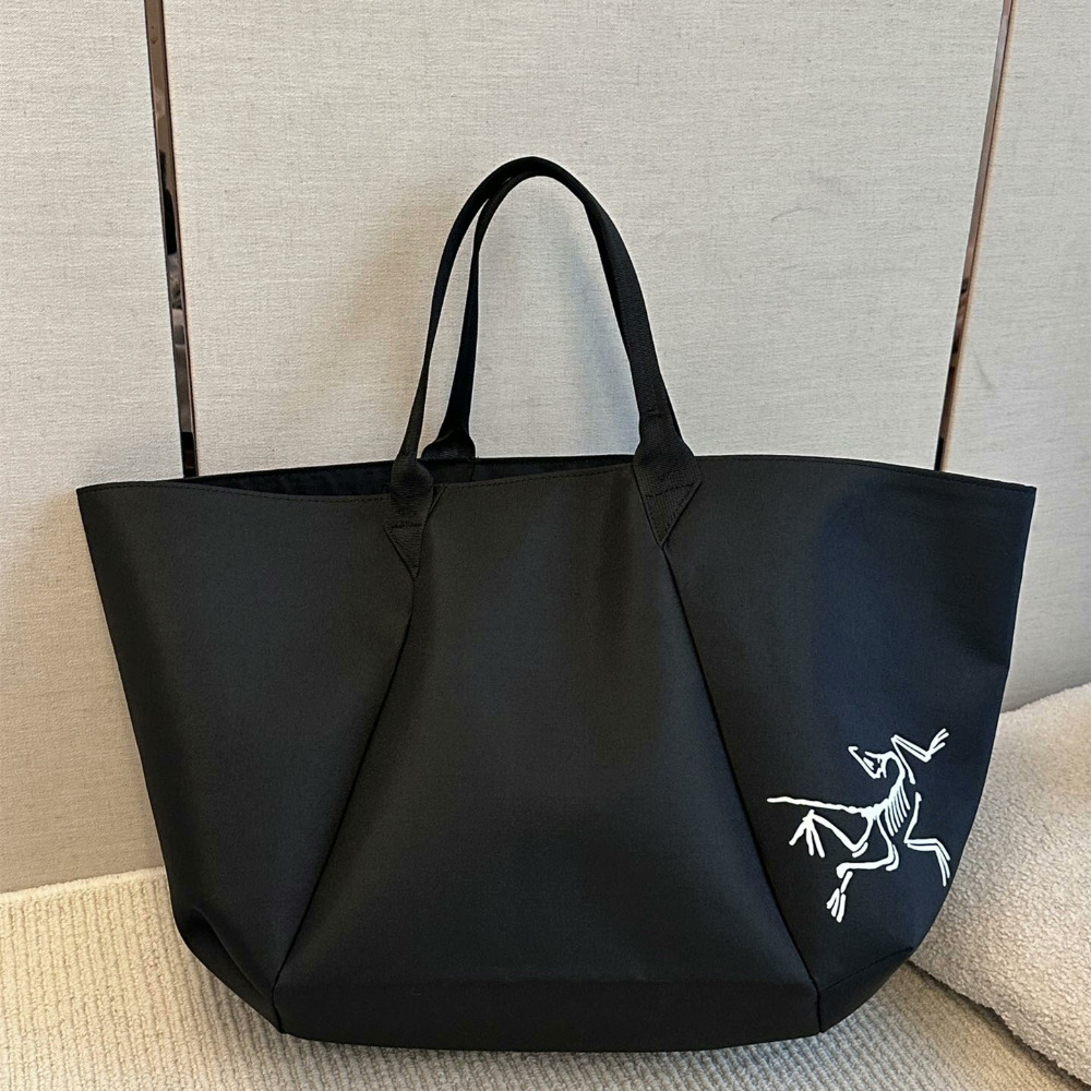 ARC＇TERYX始祖鳥包包 男女通用托特包 黑色防潑水耐磨面料手提袋 大方包 購物袋 旅行包 時尚通勤女包 女生單肩包-規格圖11