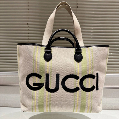 Gucci古馳包包 女生包包 大容量托特包 字母包 大方包 購物袋 帆布包 大號手提袋 媽咪包 休閒通勤包