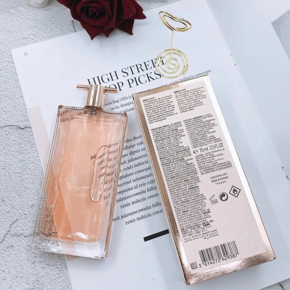 LANCOME頂樓白富美 女生香水 蘭蔻香水 IDOLE偶像之意香水75ml 清香持久 女士香水 超薄玫瑰茉莉香水 香精-細節圖10