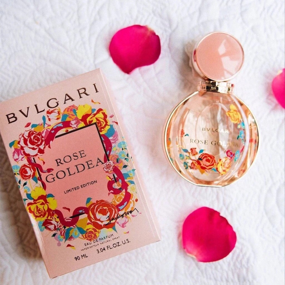女生香水BVLGARI寶格麗香水玫瑰金漾香水ROSE GOLDEA 90ml 限量版玫香金