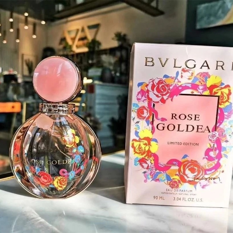女生香水BVLGARI寶格麗香水玫瑰金漾香水ROSE GOLDEA 90ml 限量版玫香金
