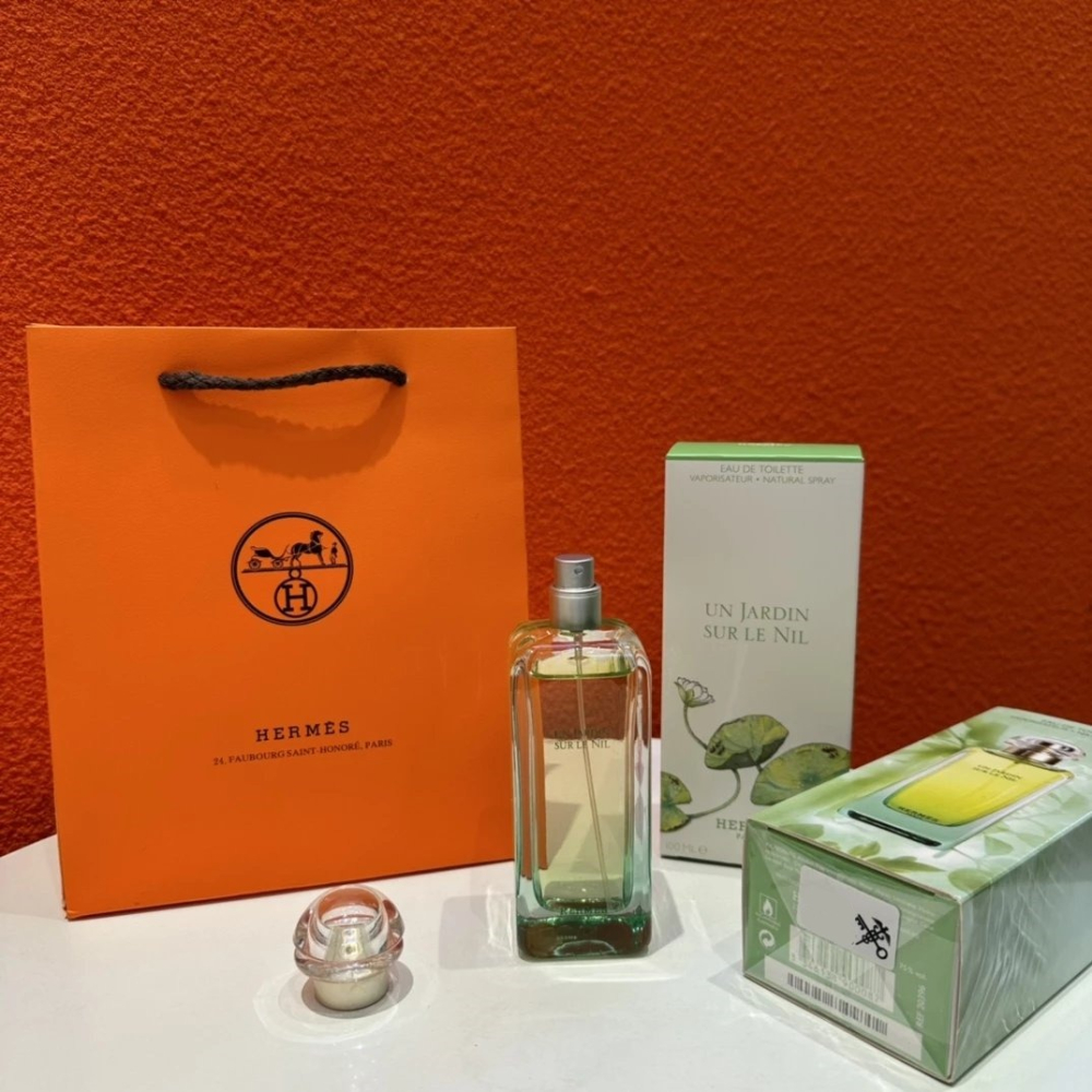 HERMES愛馬仕香水 尼羅河花園香水100ML 經典款香水 青芒果 蓮花芬芳 乳香和槭 男女通用款香水 女生香水 女香-細節圖2