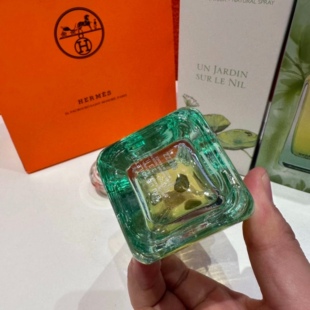 HERMES愛馬仕香水 尼羅河花園香水100ML 經典款香水 青芒果 蓮花芬芳 乳香和槭 男女通用款香水 女生香水 女香-細節圖3