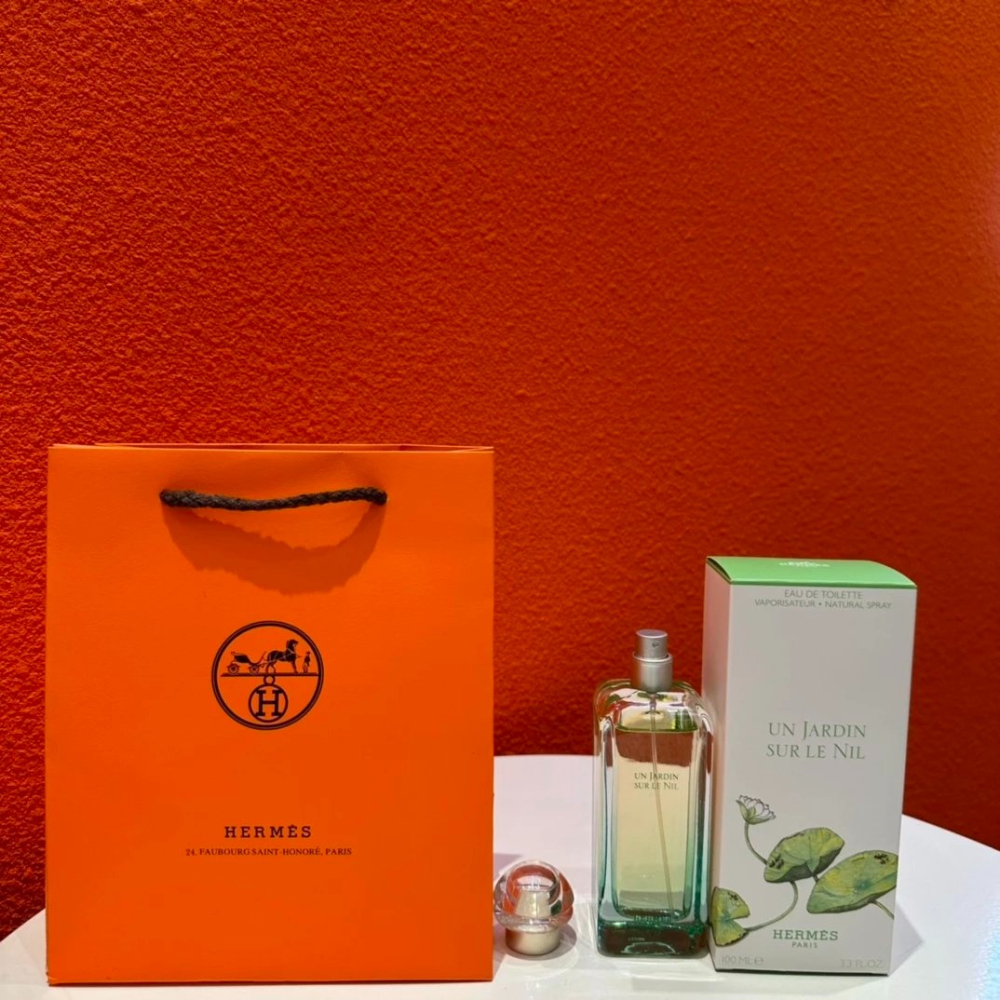 HERMES愛馬仕香水 尼羅河花園香水100ML 經典款香水 青芒果 蓮花芬芳 乳香和槭 男女通用款香水 女生香水 女香-細節圖5