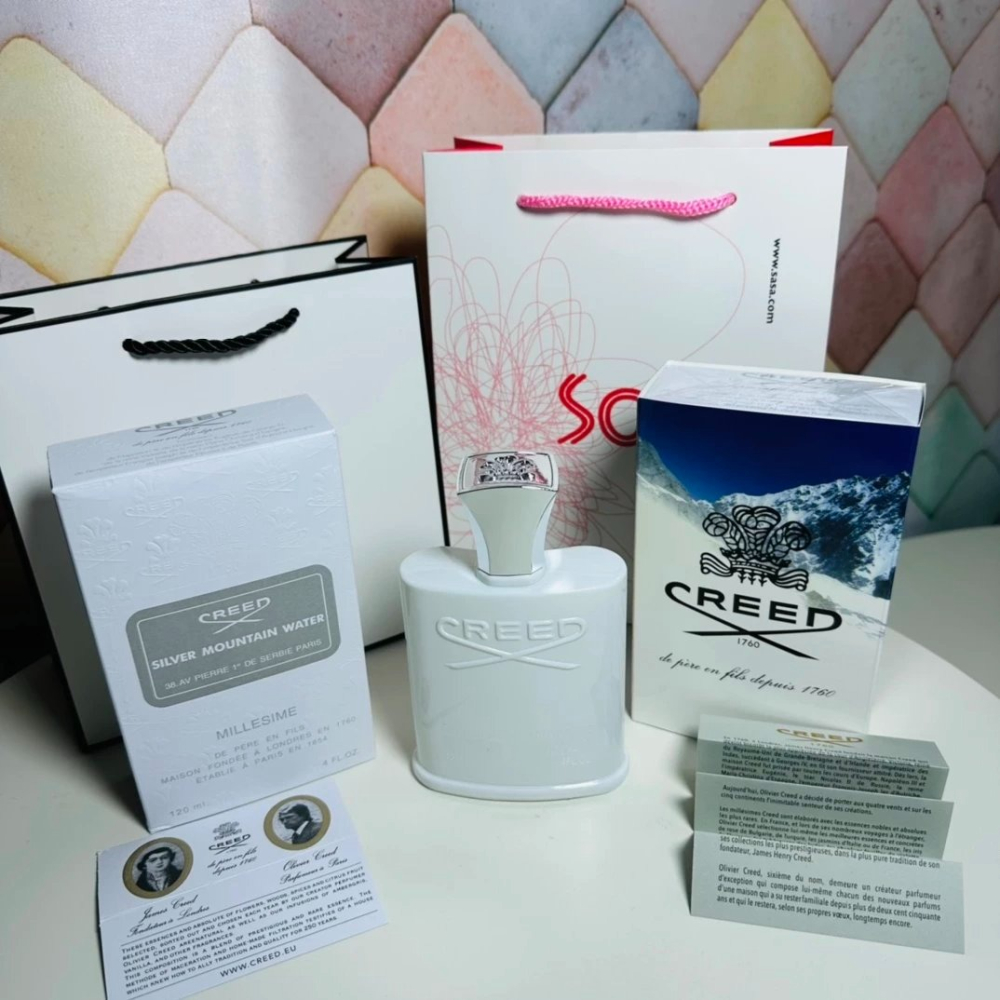 銀色山泉香水 CREED 100ML香水 海洋香調 香橘清香中性香水 男女通用款香水 情侶款香水 男生香水 男香 女香-細節圖5