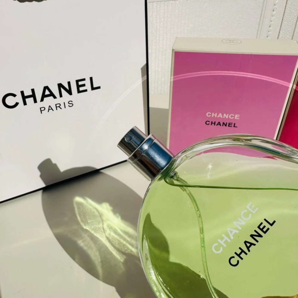 Chanel香水香奈兒香水Chance邂逅香水100ml香水綠色邂逅香水清新淡香水