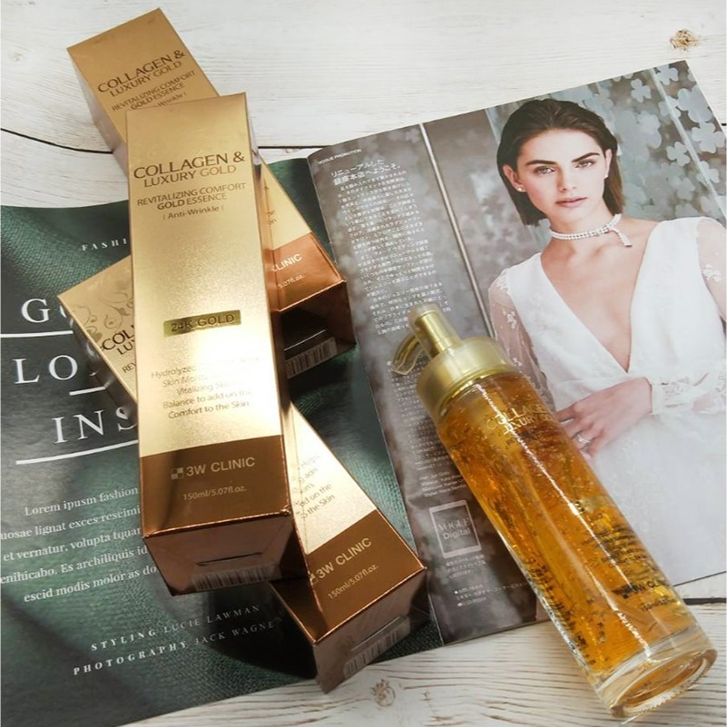 【風夜狂小舖】 韓國 3W CLINIC 奢華金箔緊緻 精華液150ml-細節圖2