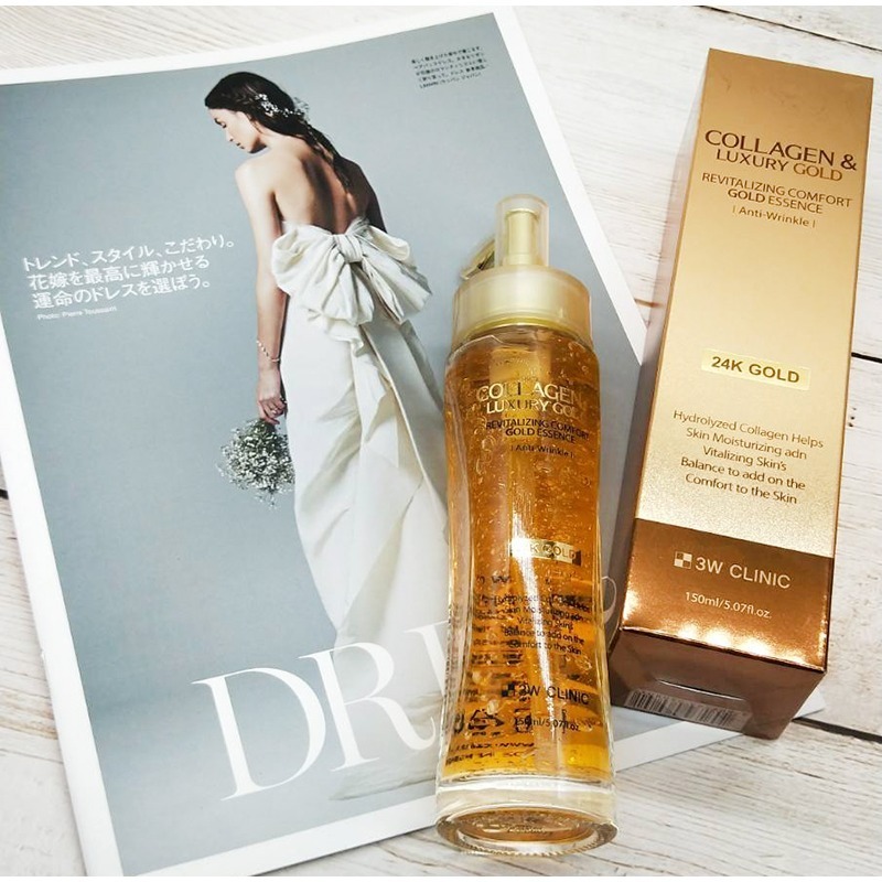 【風夜狂小舖】 韓國 3W CLINIC 奢華金箔緊緻 精華液150ml-細節圖3