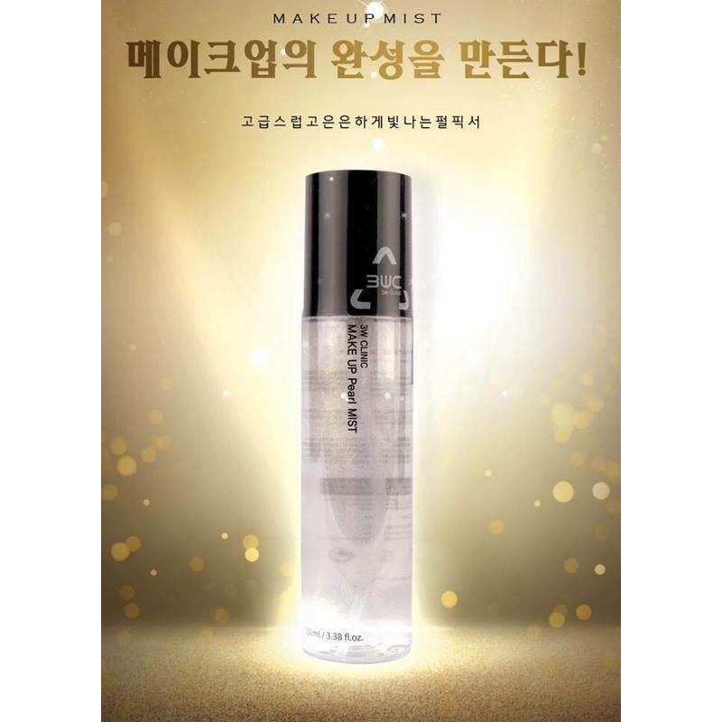 【風夜狂小舖】 韓國 3W CLINIC 珍珠珠光保濕定妝噴霧 150ml-細節圖3