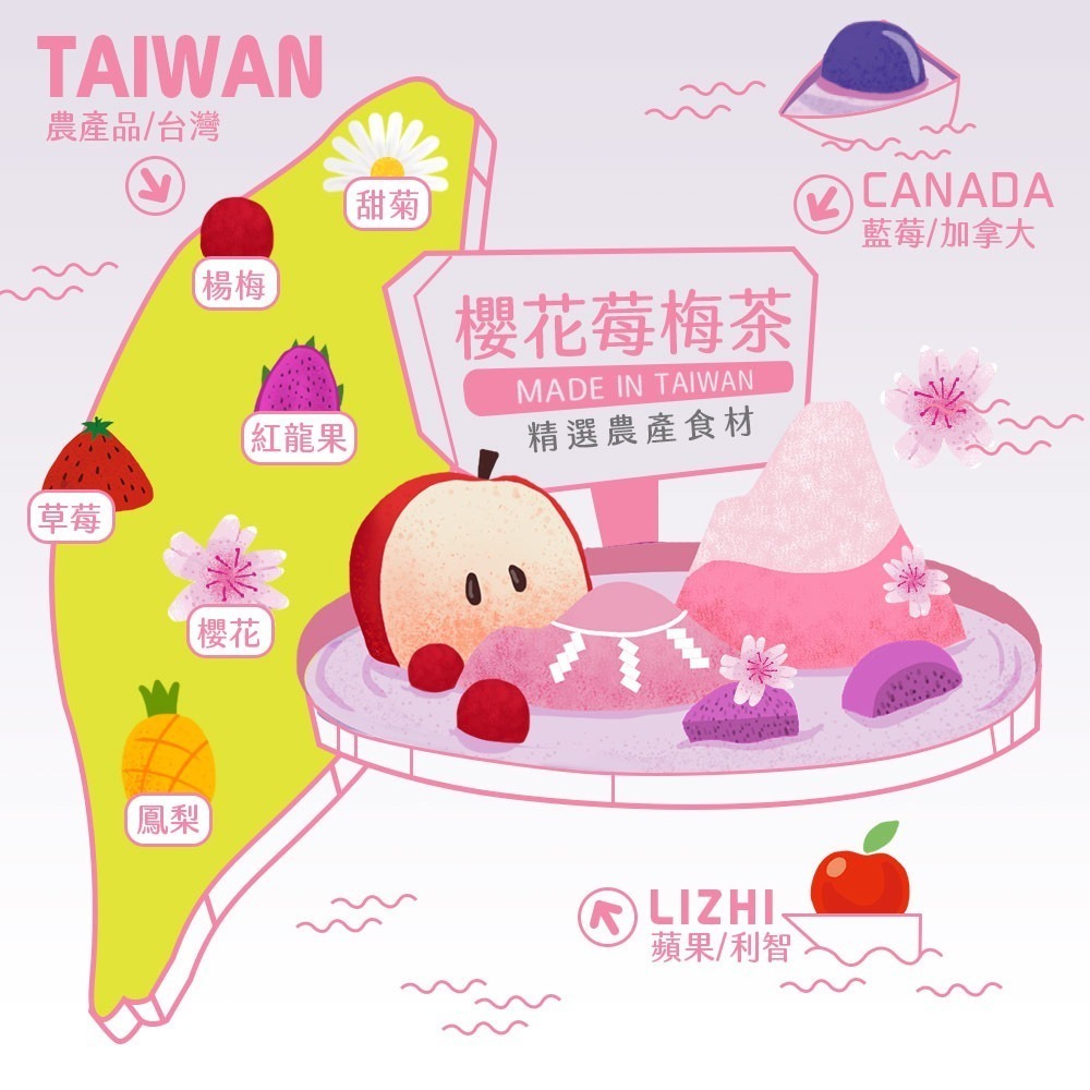 講果語-櫻花莓梅茶-細節圖6