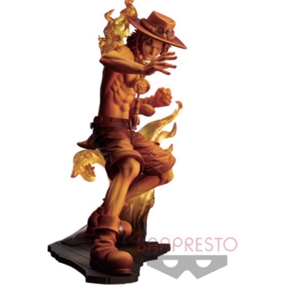 代理版 海賊王 航海王 劇場版 STAMPEDE BROTHER HOOD 艾斯 靈魂艾斯 薩波 火焰 場景 景品 盒玩-細節圖4