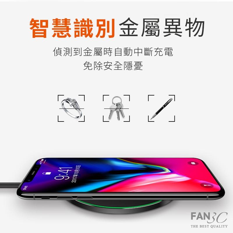 圓形金屬質感 10W快充 充電器 支援 iPhone / 三星-細節圖4