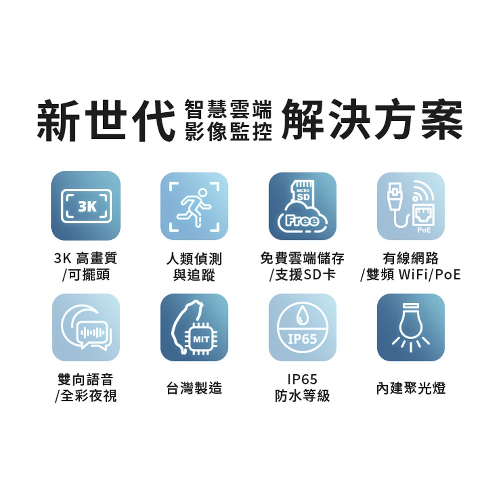 SpotCam PT1  2.5K可旋轉全彩夜視防水球機 戶外 聚光燈 網路攝影機 網路線 無線 監視器 台灣製-細節圖3
