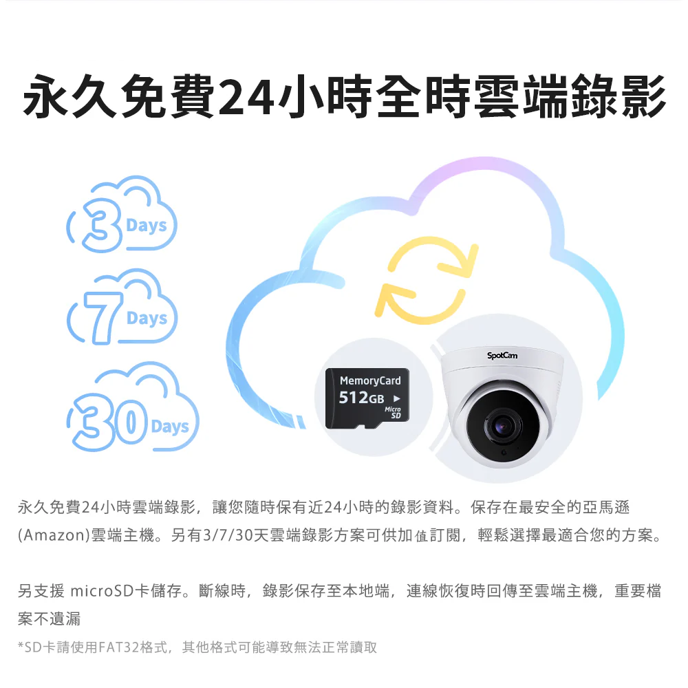 SpotCam PT1  2.5K可旋轉全彩夜視防水球機 戶外 聚光燈 網路攝影機 網路線 無線 監視器 台灣製-細節圖11