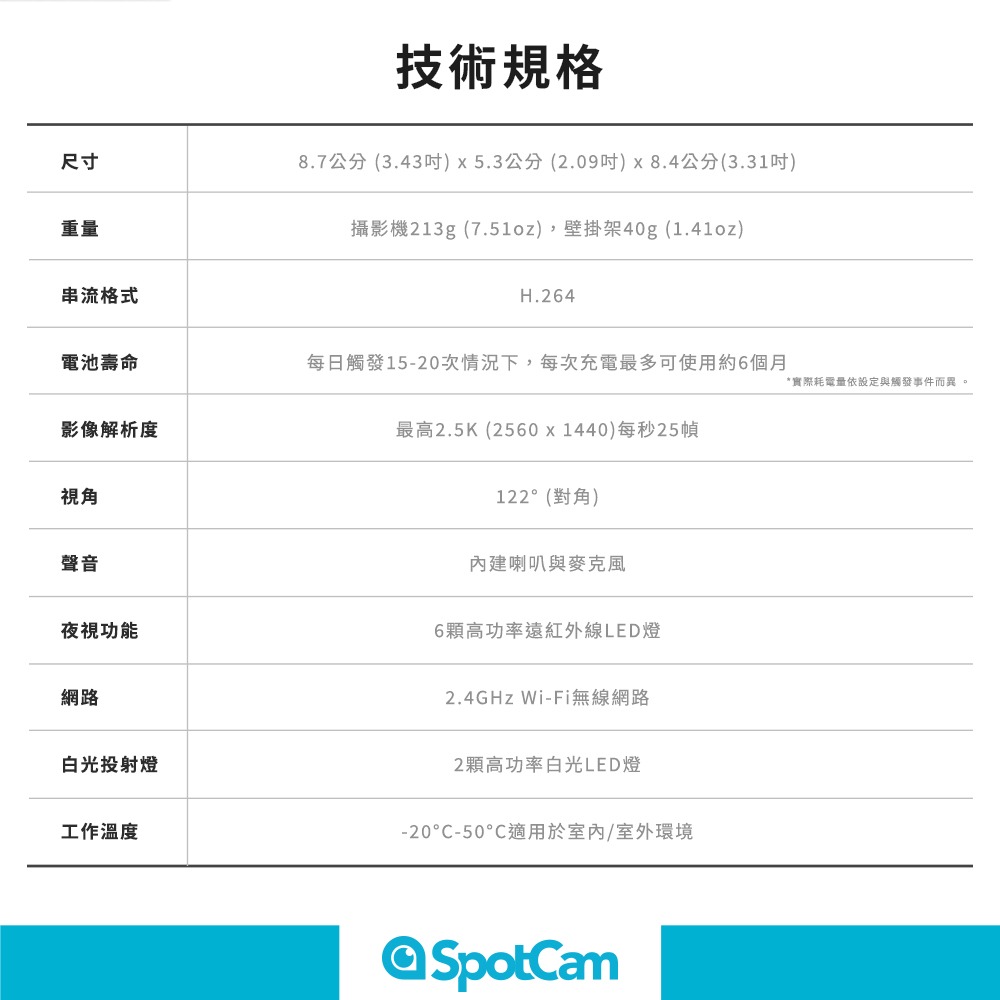 SpotCam Solo 3 全無線免佈線防水IP66台灣雲端監控攝影機 台灣品牌 台灣研發 台灣製造 台灣雲端-細節圖10