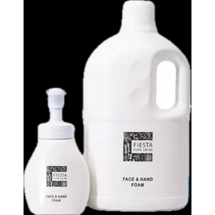 好市多  Fiesta Pure Shine 洗臉洗手慕絲 280毫升+ 2公升補充瓶-細節圖2