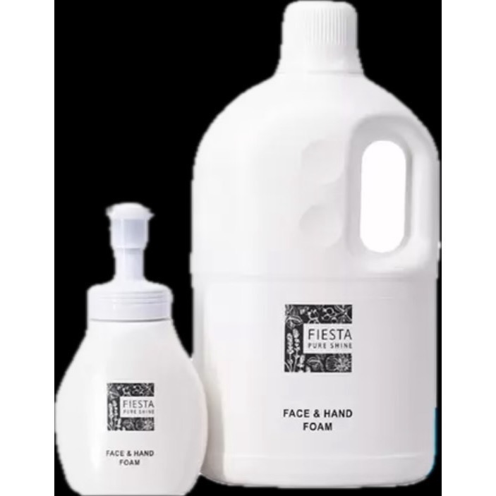 好市多  Fiesta Pure Shine 洗臉洗手慕絲 280毫升+ 2公升補充瓶-細節圖2