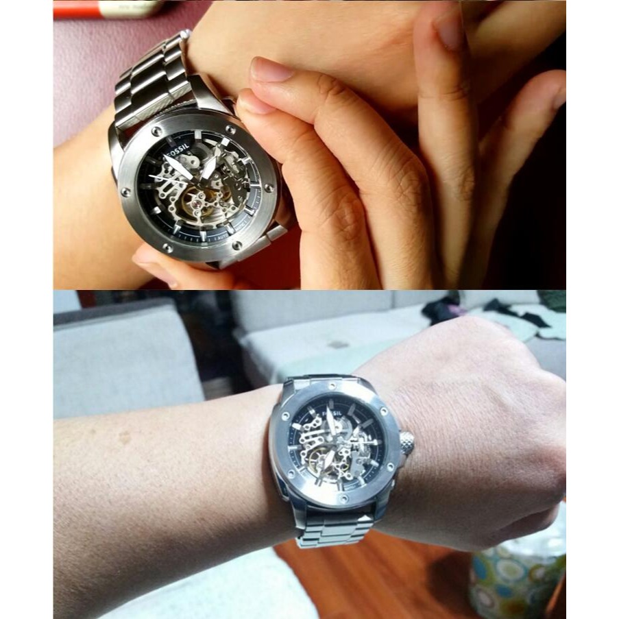 富思手錶男 Fossil手錶 大錶盤鏤空自動機械錶 商務休閒男錶 大直徑機械手錶 時尚潮流透底男士腕錶ME3081-細節圖3