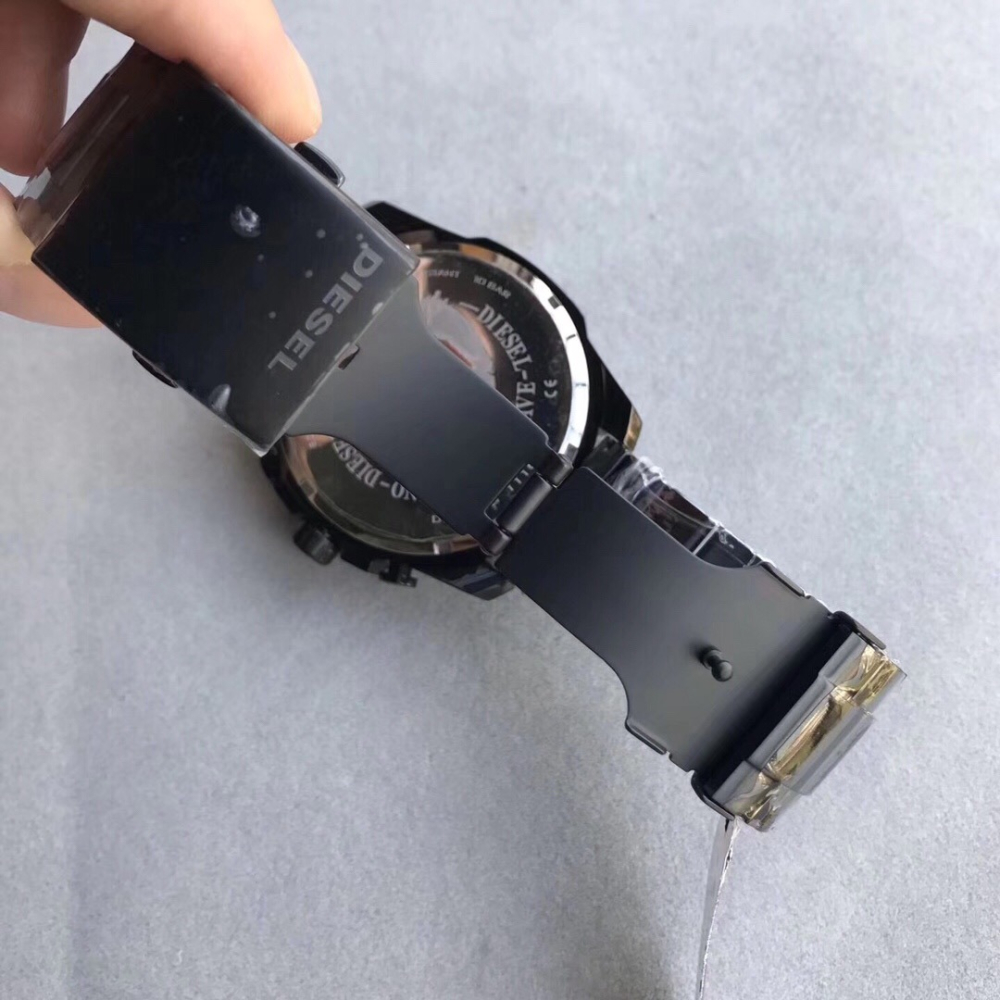 Diesel手錶男 迪賽手錶 CHIEF軍官系列 偏光三眼計時碼錶 極光夢魘 大錶盤石英男錶DZ4318 大直徑手錶男-細節圖10