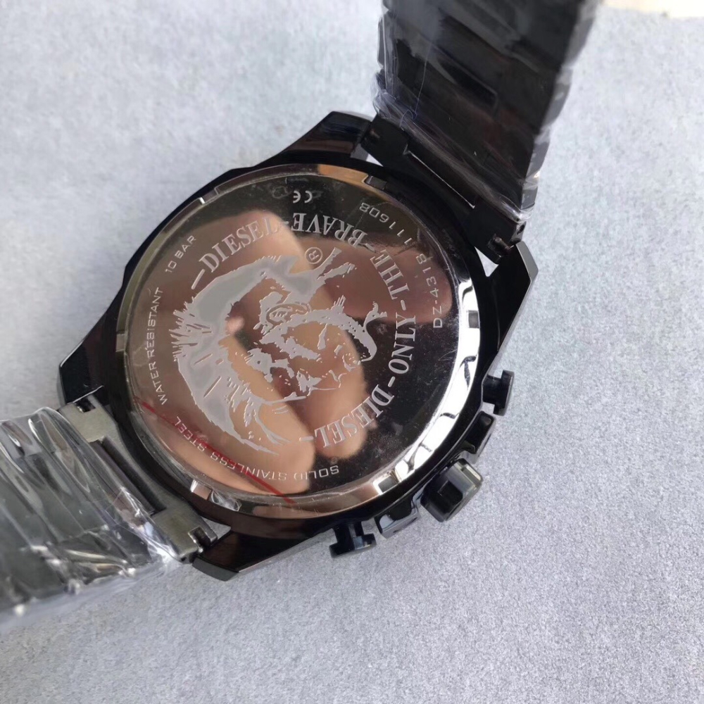 Diesel手錶男 迪賽手錶 CHIEF軍官系列 偏光三眼計時碼錶 極光夢魘 大錶盤石英男錶DZ4318 大直徑手錶男-細節圖11