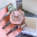 代購MICHAEL KORS手錶女生 MK手錶 玫瑰金色鋼鏈錶 鑲鑽時尚女錶 潮流休閒防水石英錶MK3852 MK385-規格圖11